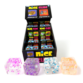 1.96" 175G TPR SQUEEZE CUBE SNOWFLAKE COLOR